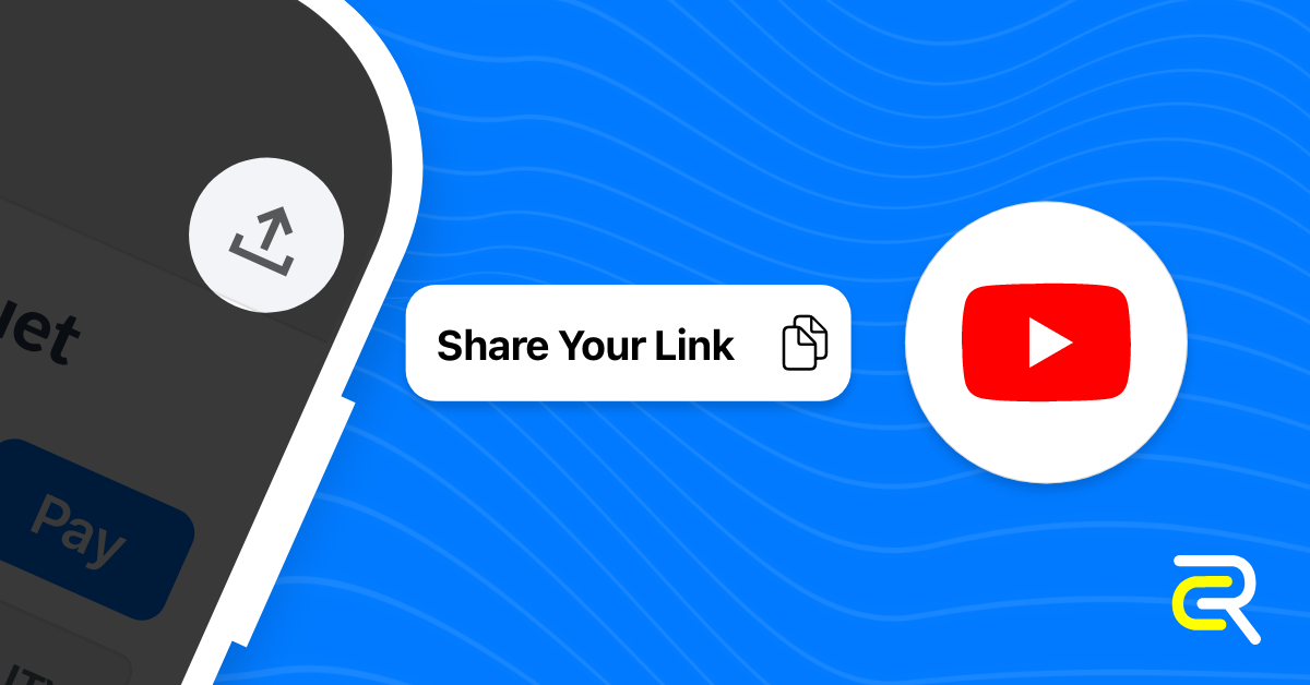 Share link-in-bio on YouTube