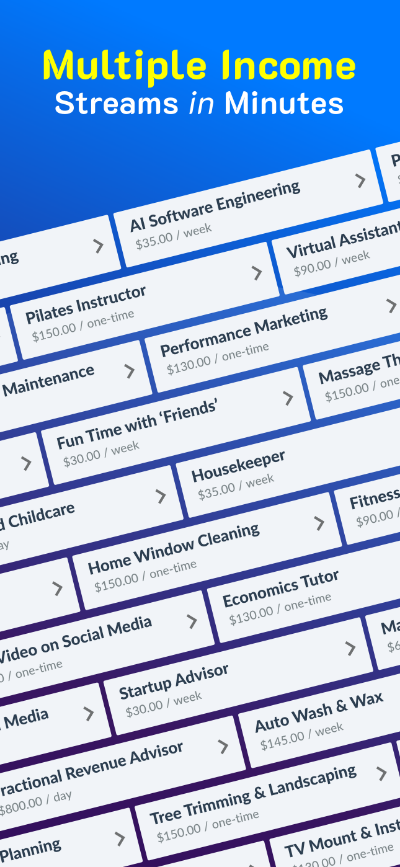 Multiple income streams in minutes